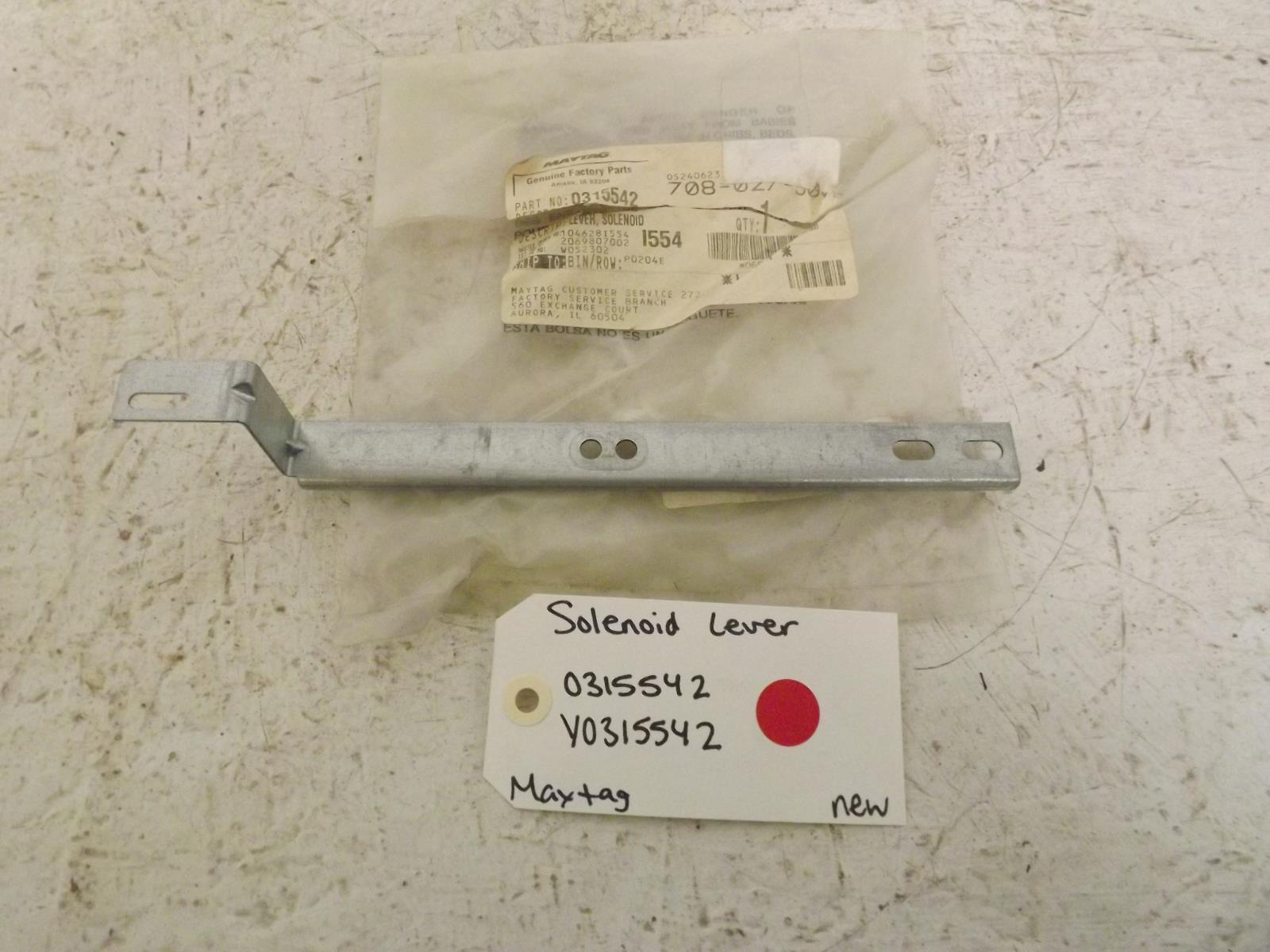 Maytag Stove 0315542 Y0315542 Solenoid Lever New Maytag Stove 0315542 Y0315542 Solenoid Lever New